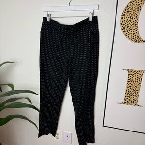 Chico’s So Slimming Black & White Micro Dot Pants – Size 0.5 (US 6)